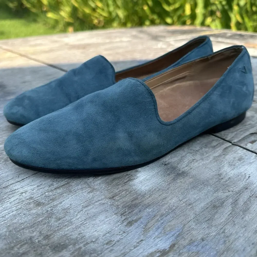 Vionic Willa Blue Suede Slip On Loafer Women’s 8 US - BP